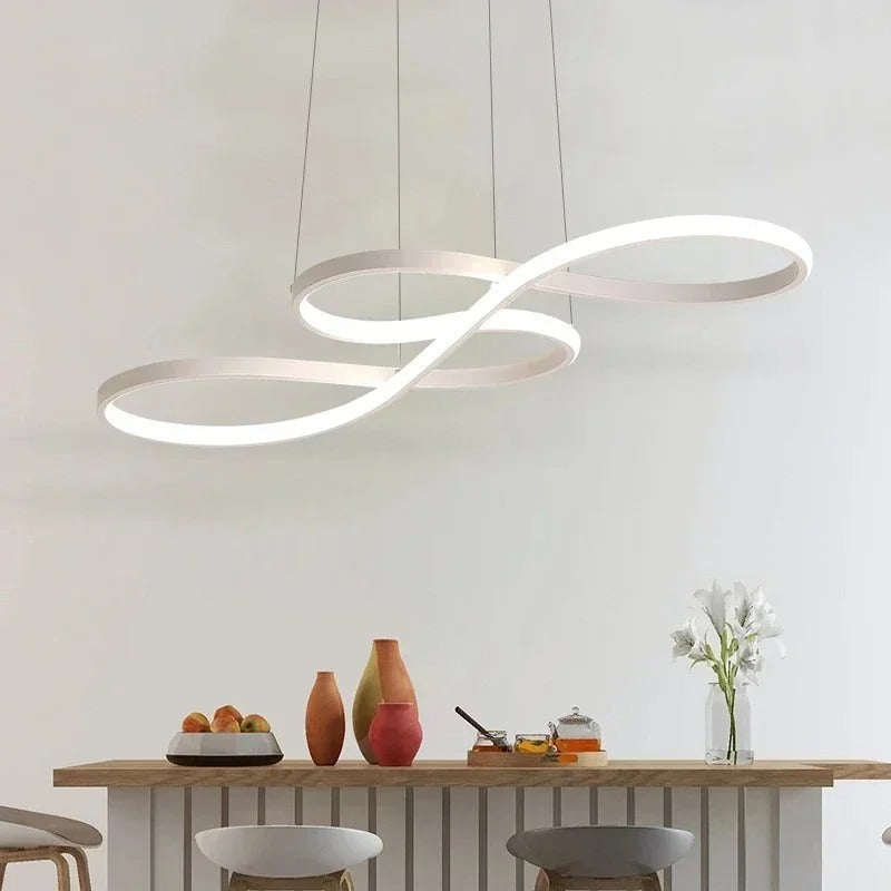 Lámpara colgante LED con diseño de anillo y función regulable