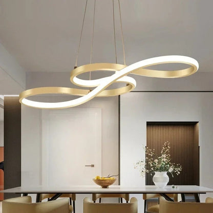 Lámpara colgante LED con diseño de anillo y función regulable