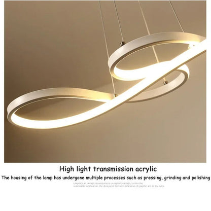 Lámpara colgante LED con diseño de anillo y función regulable