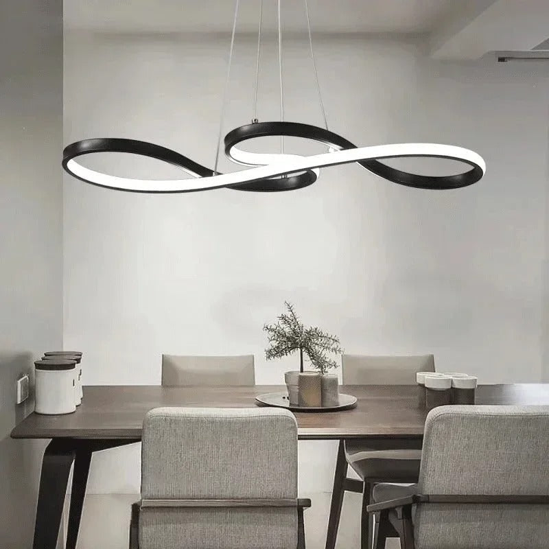Lámpara colgante LED con diseño de anillo y función regulable