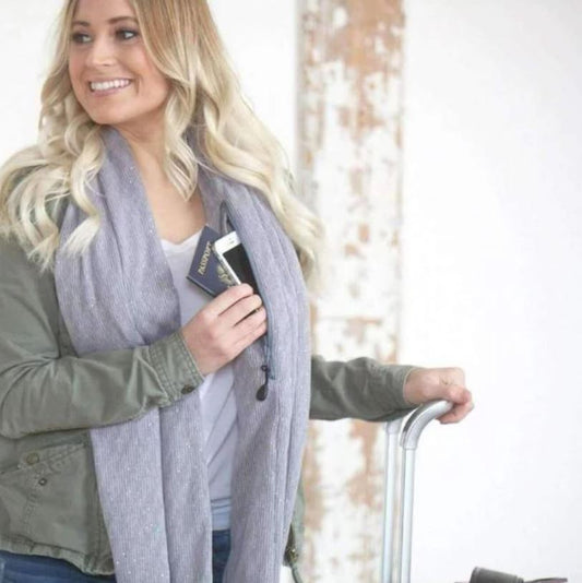 Reissjaal con bolsillo oculto: estilo infinito y seguridad en uno