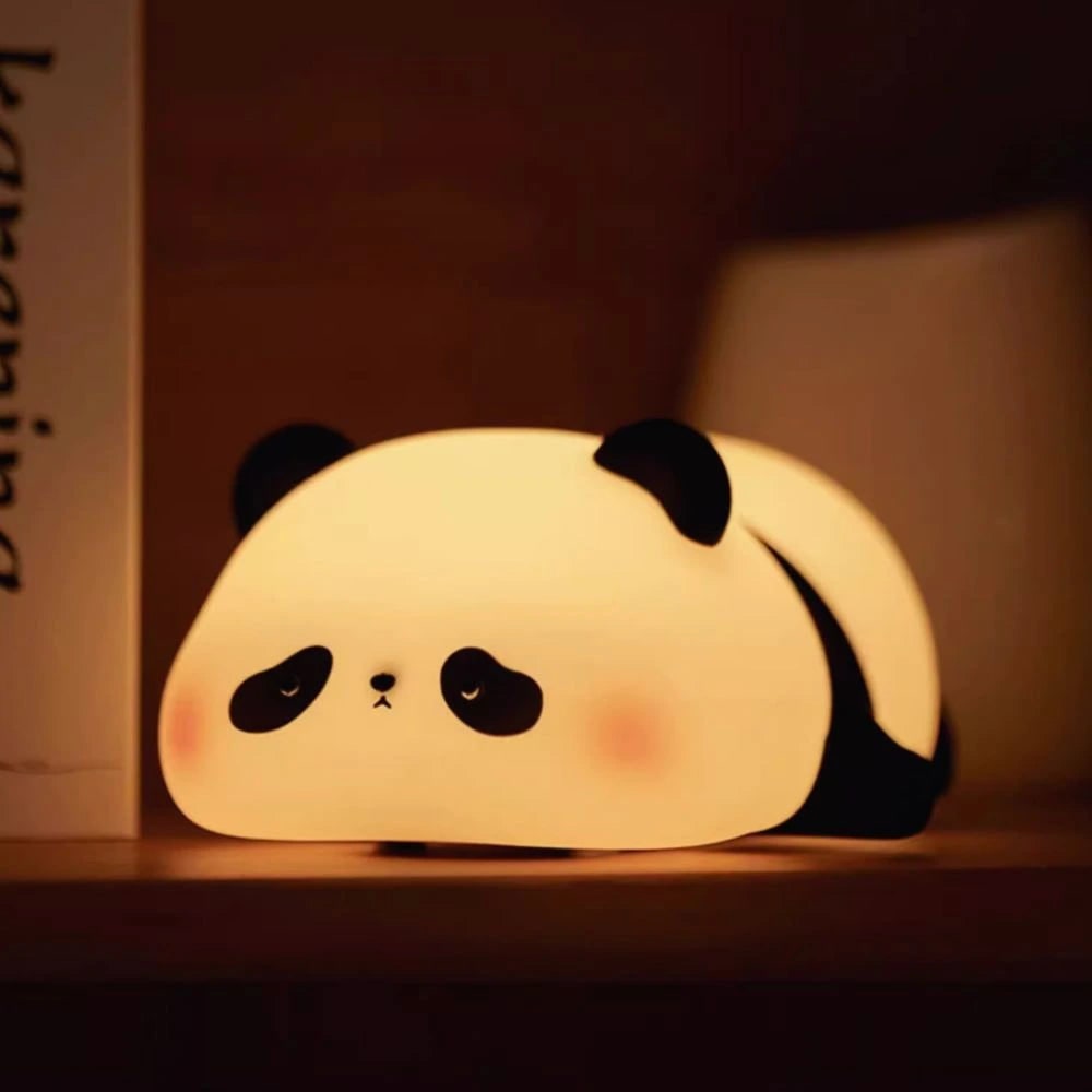 Luz de presença de silicone recarregável com luz LED suave