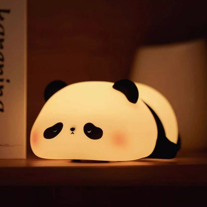 Luz de presença de silicone recarregável com luz LED suave