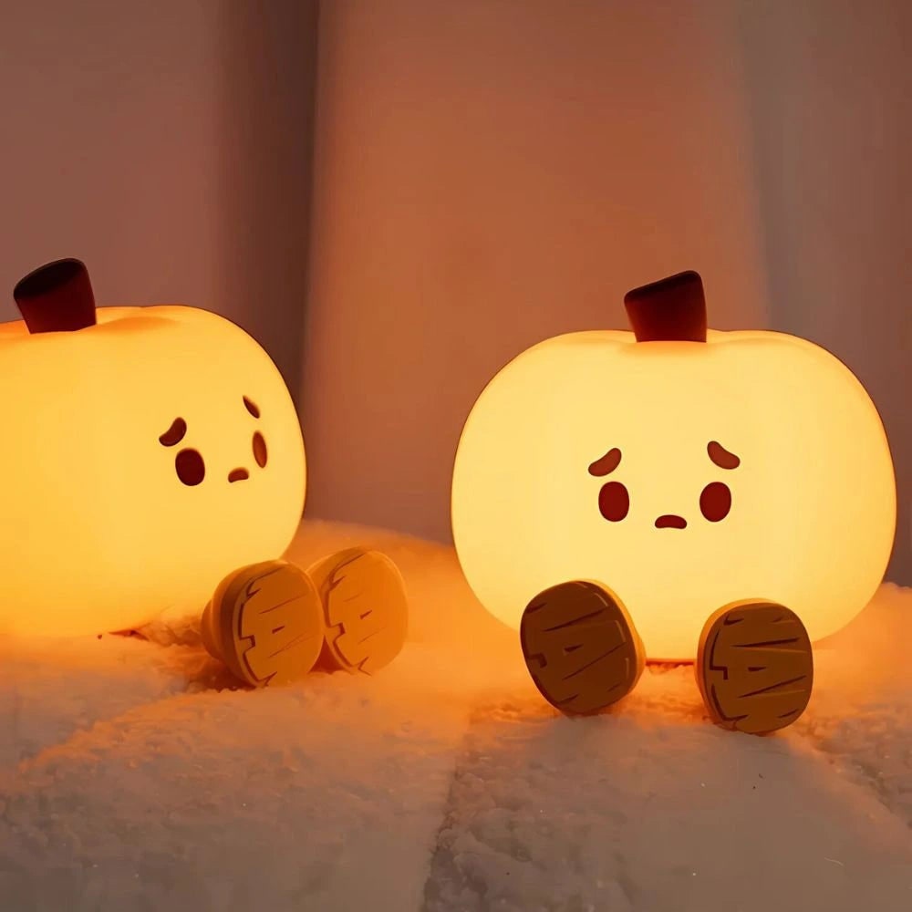 Luz de presença de silicone recarregável com luz LED suave