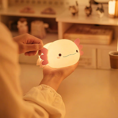 Luz de presença de silicone recarregável com luz LED suave