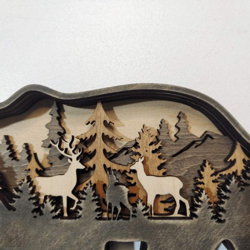 Waldtier Dekoration mit Beleuchtung