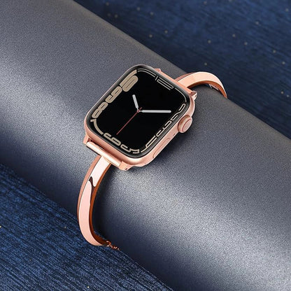 Slim Link Band: lujosa pulsera de acero inoxidable para el Apple Watch de mujer.