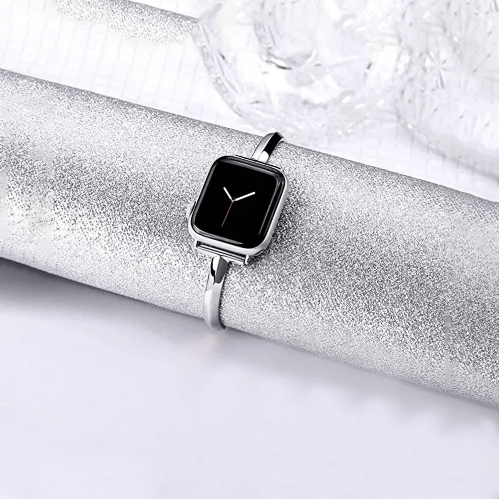 Slim Link Band: lujosa pulsera de acero inoxidable para el Apple Watch de mujer.