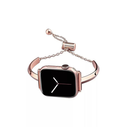Slim Link Band: lujosa pulsera de acero inoxidable para el Apple Watch de mujer.