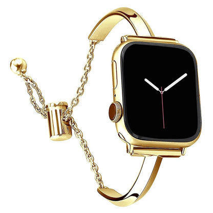 Slim Link Band: lujosa pulsera de acero inoxidable para el Apple Watch de mujer.