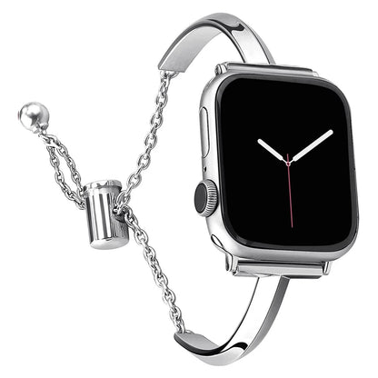 Slim Link Band: lujosa pulsera de acero inoxidable para el Apple Watch de mujer.