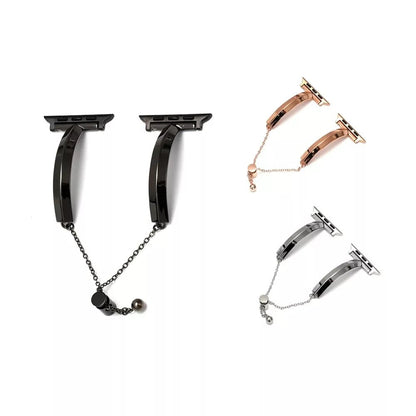 Slim Link Band: lujosa pulsera de acero inoxidable para el Apple Watch de mujer.