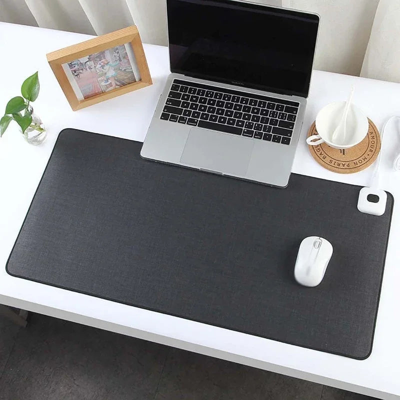 Alfombrilla de escritorio calefactable con temperatura ajustable