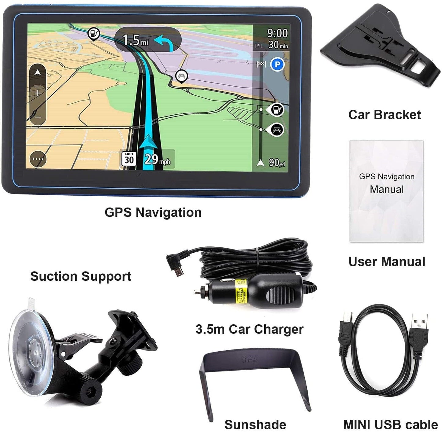 7-inčni GPS navigacijski sustav – pouzdano vođenje ruta za auto i kamion