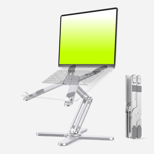 Soporte plegable ajustable para laptop y tableta de hasta 17 pulgadas