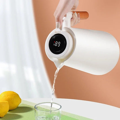 Thermoskanne mit digitaler Temperaturanzeige