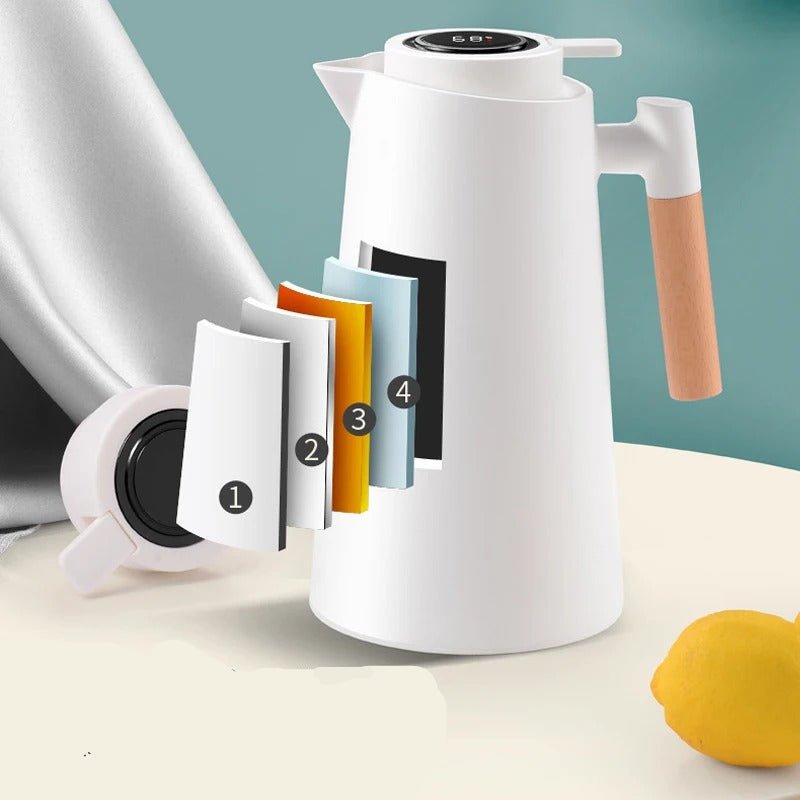 Thermoskanne mit digitaler Temperaturanzeige