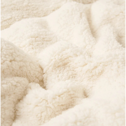 Kuscheldecke mit Sherpa-Fleece, wendbar und gesteppt