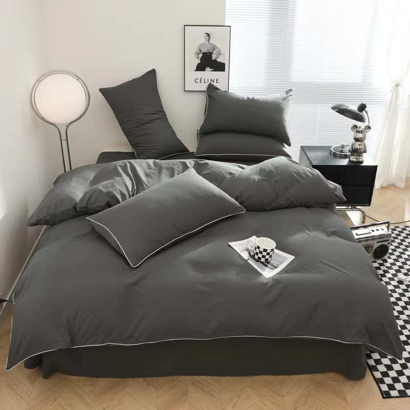 Bettwäsche-Set mit Bettbezug und Kissenbezügen im Wenddesign