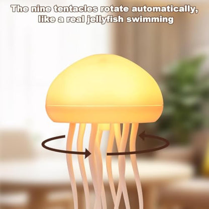 Lámpara de medusas recargable con cambio de color y control por sonido