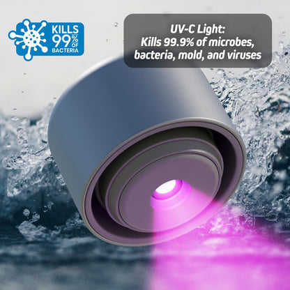 Trinkflasche mit UV-C-Licht, digitaler Temperaturanzeige und Reinigungsfunktion
