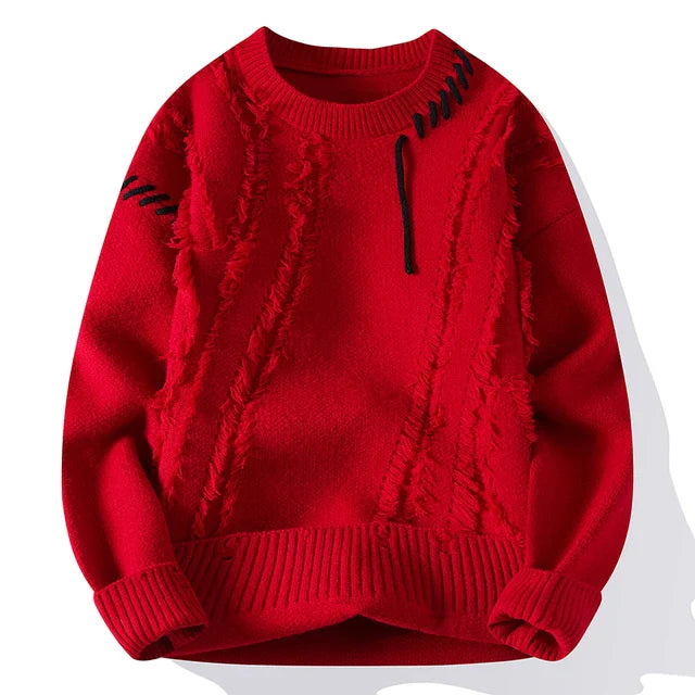 Luna Patchwork pulover – Za moderan i topao izgled