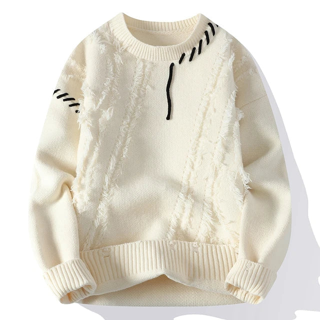 Luna Patchwork pulover – Za moderan i topao izgled