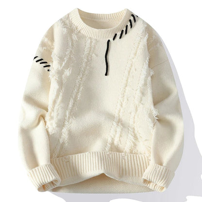 Luna Patchwork pulover – Za moderan i topao izgled