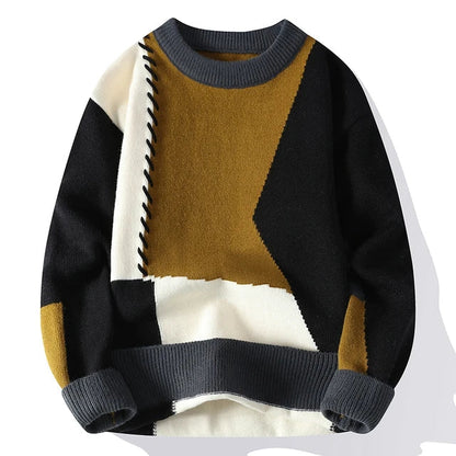 Luna Patchwork pulover – Za moderan i topao izgled