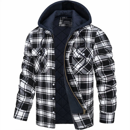 Chaqueta de invierno de franela Explorer: cálida y resistente para aventuras al aire libre.