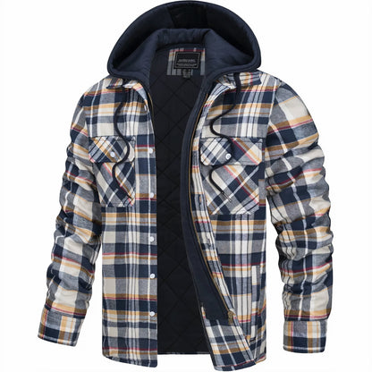 Chaqueta de invierno de franela Explorer: cálida y resistente para aventuras al aire libre.
