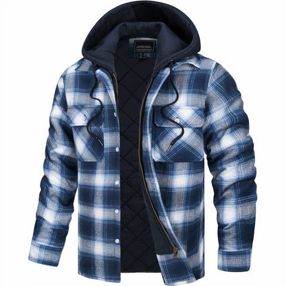 Chaqueta de invierno de franela Explorer: cálida y resistente para aventuras al aire libre.