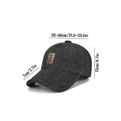 Herren Winter-Baseballcap mit Ohrenklappen
