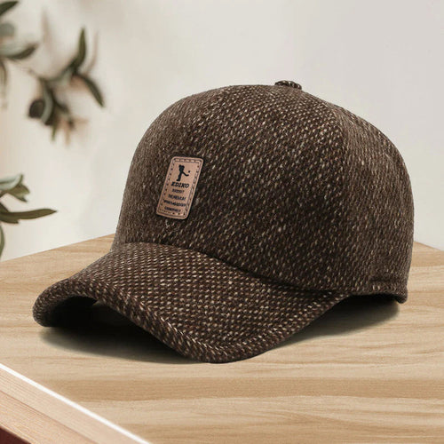 Herren Winter-Baseballcap mit Ohrenklappen