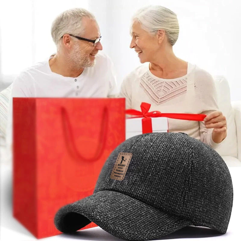 Herren Winter-Baseballcap mit Ohrenklappen