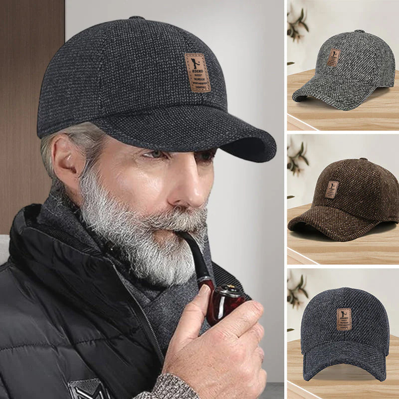 Herren Winter-Baseballcap mit Ohrenklappen