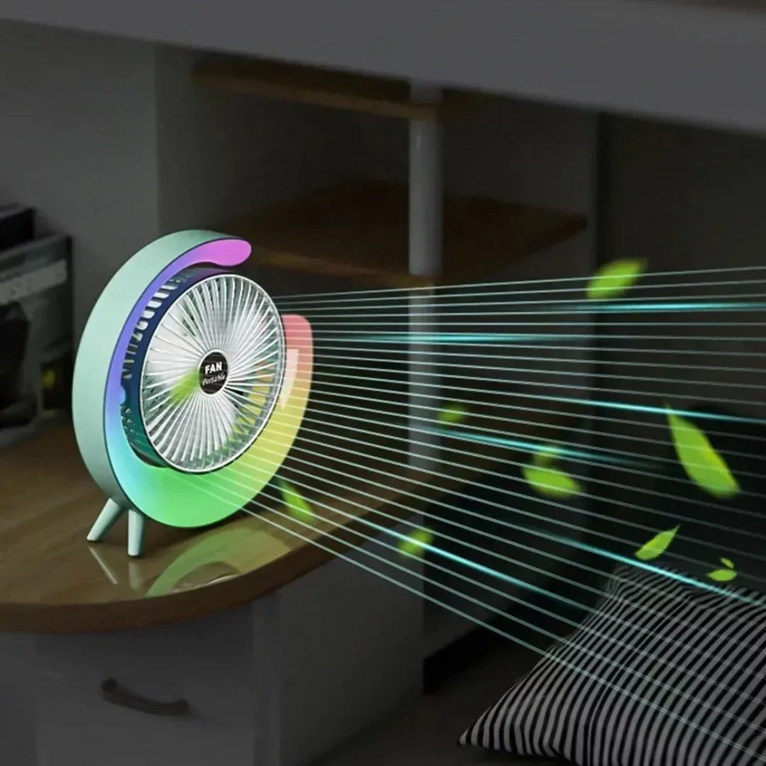 Dizajnerski LED ventilator za unutarnju i vanjsku upotrebu – Svježe i stilski