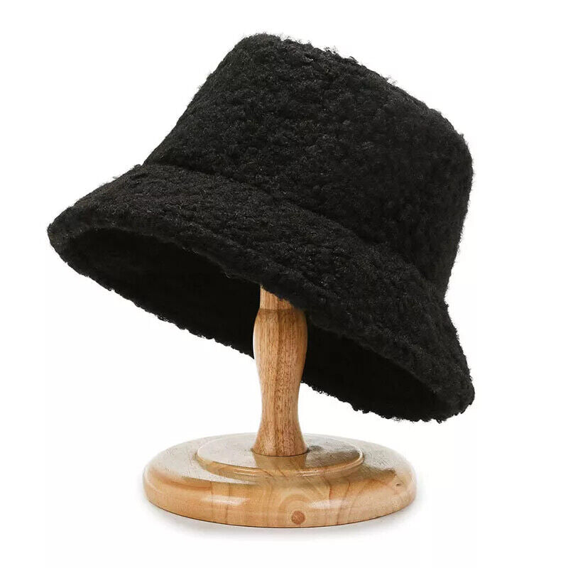 Damen-Teddyhut mit breiter Krempe