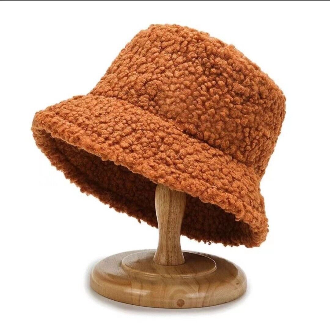 Damen-Teddyhut mit breiter Krempe