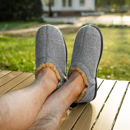 Pantuflas cálidas con plantilla de espuma viscoelástica
