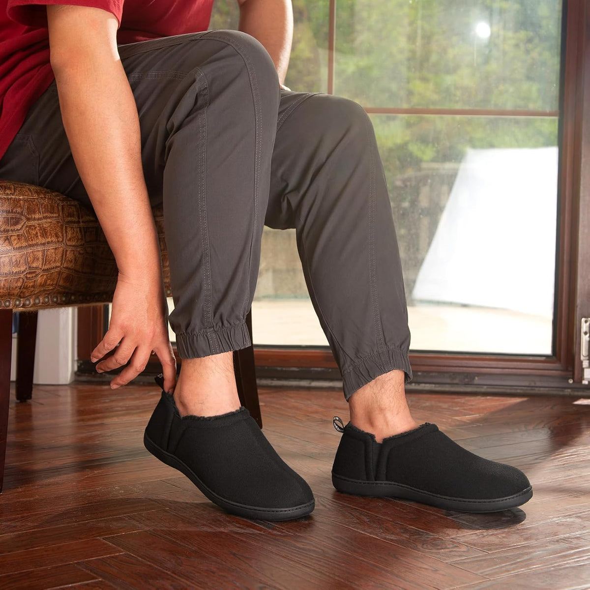 Pantuflas cálidas con plantilla de espuma viscoelástica