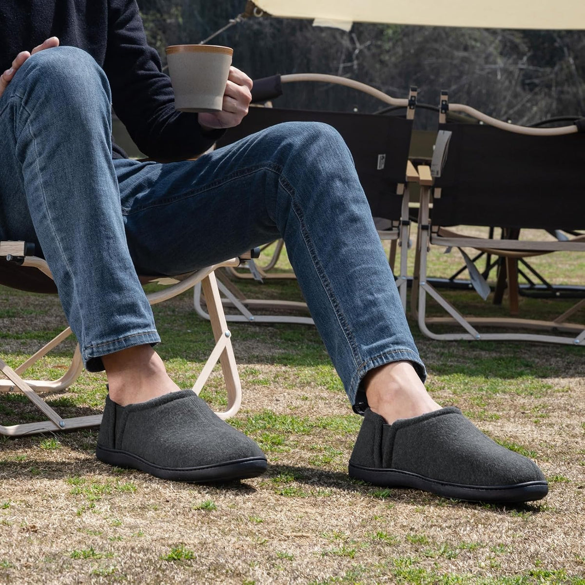 Pantuflas cálidas con plantilla de espuma viscoelástica
