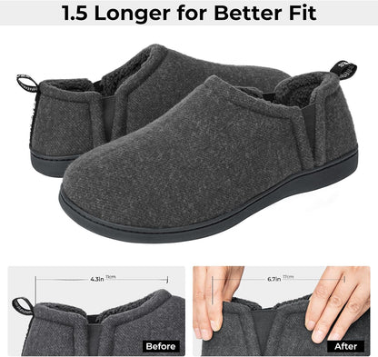 Pantuflas cálidas con plantilla de espuma viscoelástica