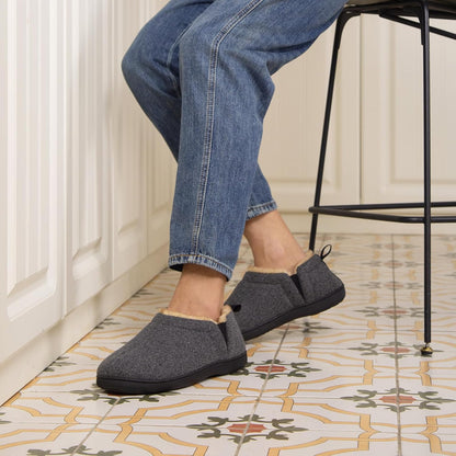 Pantuflas cálidas con plantilla de espuma viscoelástica