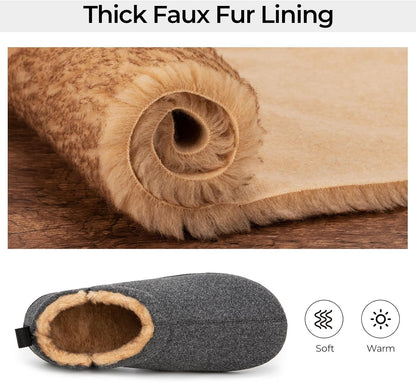 Pantuflas cálidas con plantilla de espuma viscoelástica