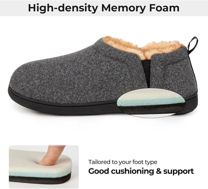 Pantuflas cálidas con plantilla de espuma viscoelástica