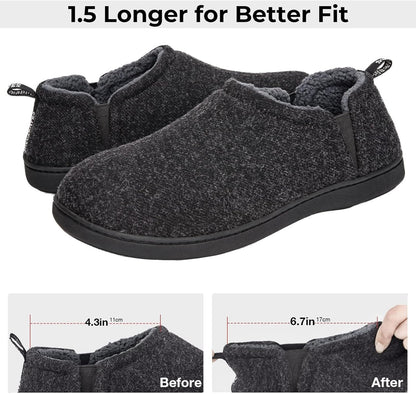 Pantuflas cálidas con plantilla de espuma viscoelástica