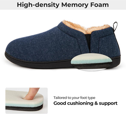 Pantuflas cálidas con plantilla de espuma viscoelástica