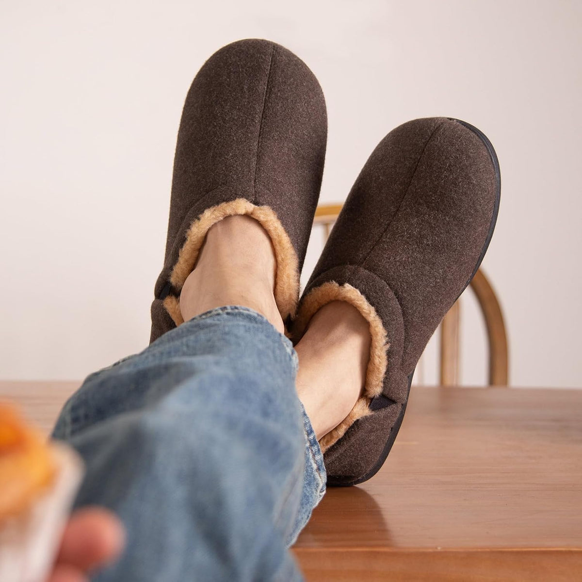 Pantuflas cálidas con plantilla de espuma viscoelástica