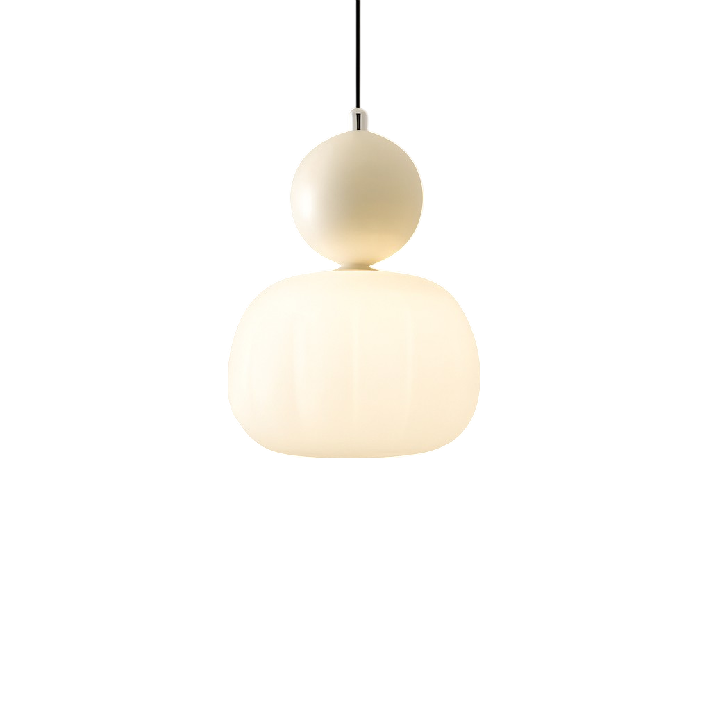 Candeeiro suspenso Art Déco com cúpula redonda